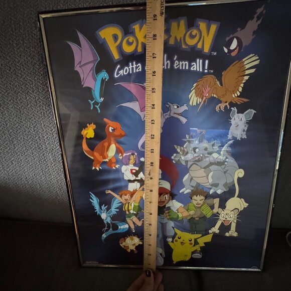 Vintage Pokémon Poster “Gotta Catch ’Em All!” Framed 20x16 – Scorpio Posters Off - Picture 10 of 10